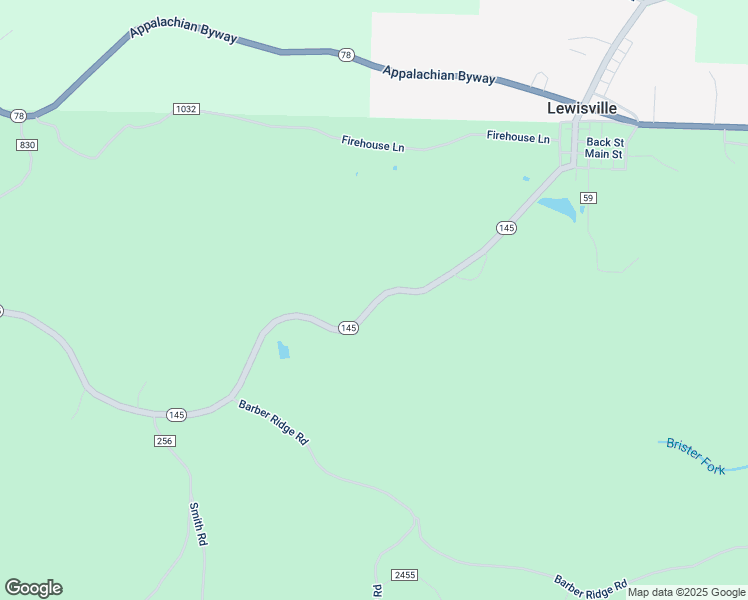 map of restaurants, bars, coffee shops, grocery stores, and more near 45795 Ohio 145 in Lewisville
