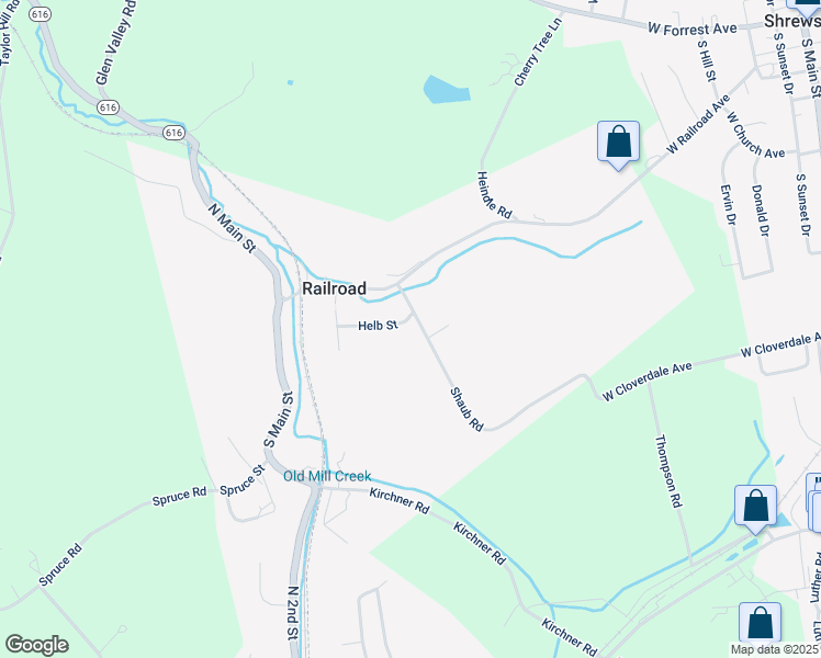 map of restaurants, bars, coffee shops, grocery stores, and more near 4 Helb Street in New Freedom