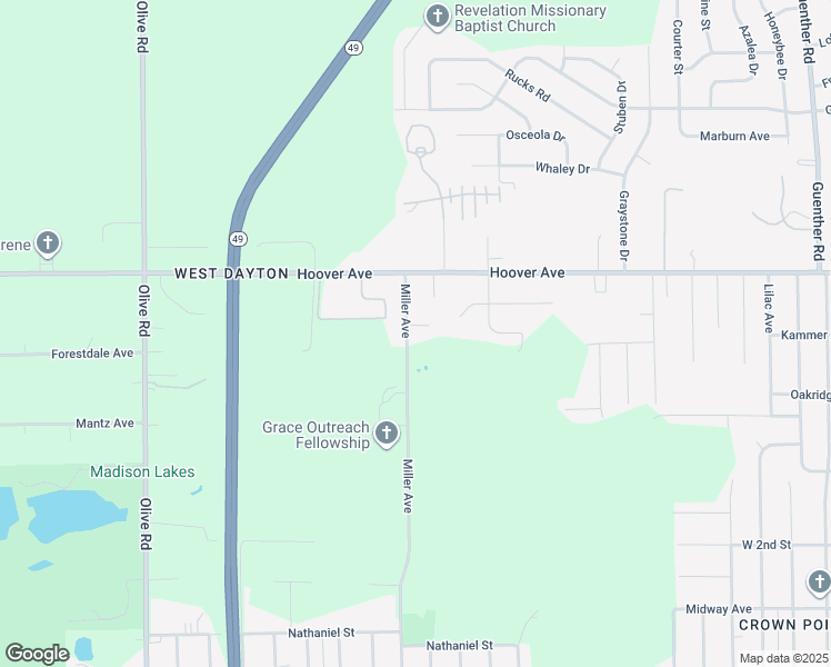 map of restaurants, bars, coffee shops, grocery stores, and more near 906 Miller Avenue in Dayton
