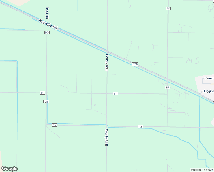 map of restaurants, bars, coffee shops, grocery stores, and more near 6086-6098 County Road 11 in Orland