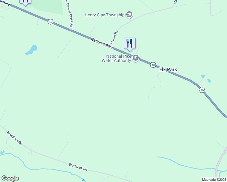 map of restaurants, bars, coffee shops, grocery stores, and more near in Markleysburg