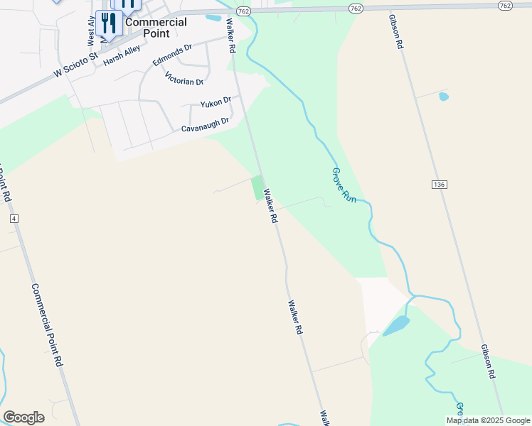 map of restaurants, bars, coffee shops, grocery stores, and more near 12095 Walker Road in Ashville