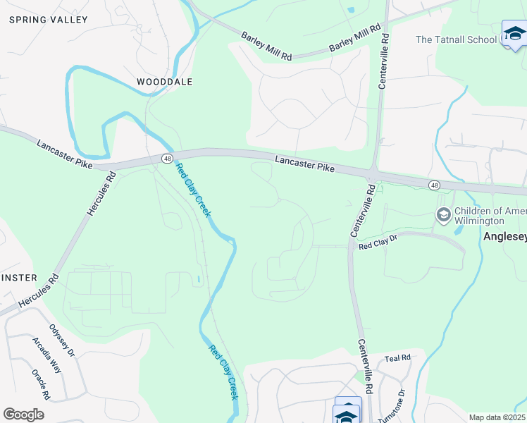 map of restaurants, bars, coffee shops, grocery stores, and more near 125 Victoria Falls Lane in Wilmington