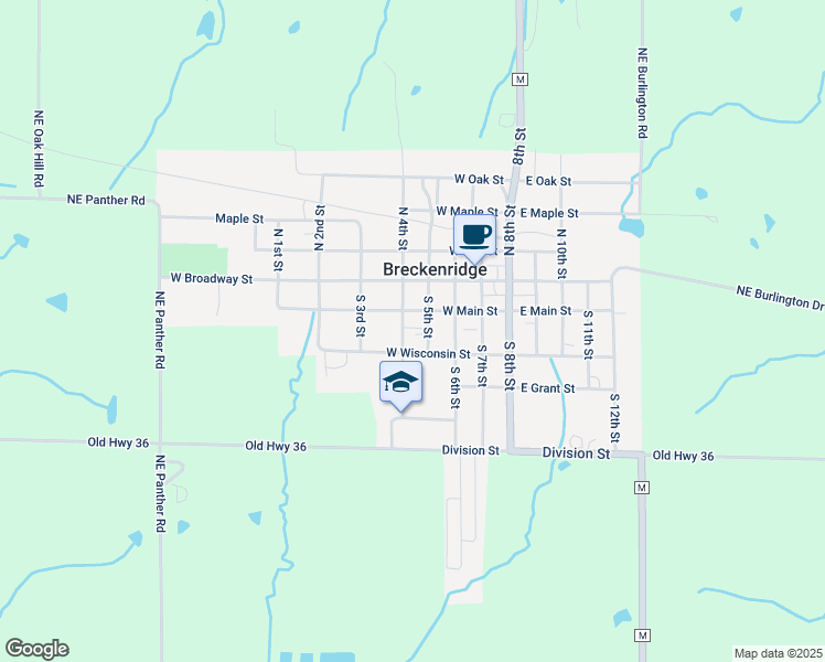 map of restaurants, bars, coffee shops, grocery stores, and more near 260 South 4th Street in Breckenridge