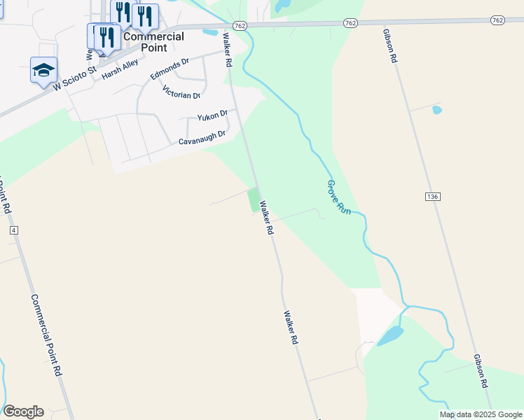 map of restaurants, bars, coffee shops, grocery stores, and more near 12095 Walker Road in Ashville