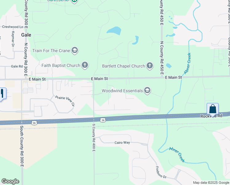map of restaurants, bars, coffee shops, grocery stores, and more near 4055 East Main Street in Avon