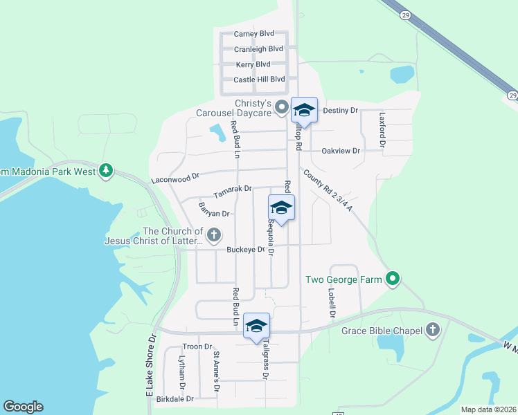 map of restaurants, bars, coffee shops, grocery stores, and more near 3001-3199 Catalpa Dr in Springfield