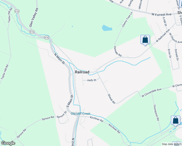 map of restaurants, bars, coffee shops, grocery stores, and more near 32 Pennsylvania 851 in New Freedom