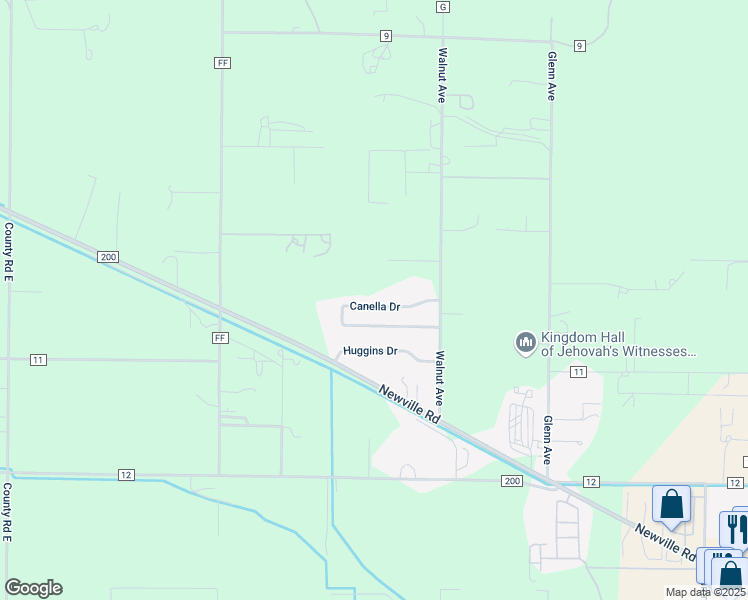 map of restaurants, bars, coffee shops, grocery stores, and more near 6257 Canella Drive in Orland