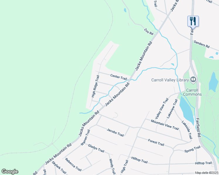 map of restaurants, bars, coffee shops, grocery stores, and more near 7 Deep Hollow Trail in Fairfield
