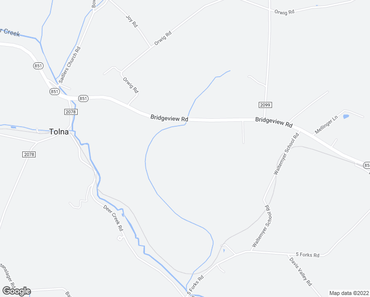 map of restaurants, bars, coffee shops, grocery stores, and more near 2422 Bridgeview Road in New Freedom