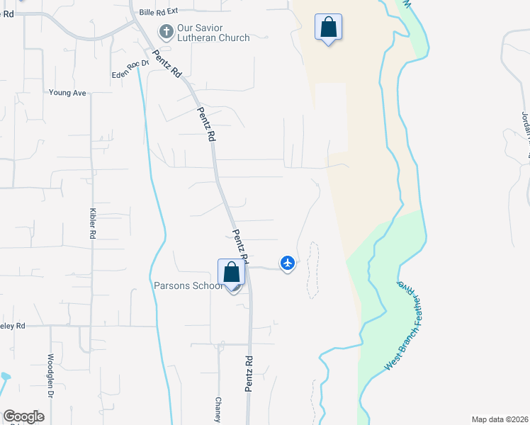 map of restaurants, bars, coffee shops, grocery stores, and more near 1869 Vineyard Drive in Paradise