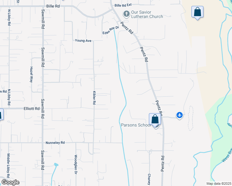 map of restaurants, bars, coffee shops, grocery stores, and more near 5910 Boeta Court in Paradise