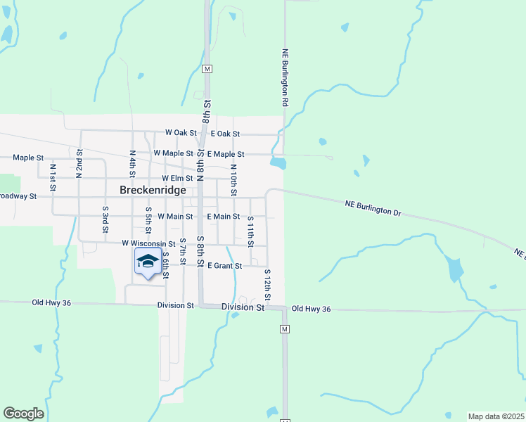 map of restaurants, bars, coffee shops, grocery stores, and more near 270 South 11th Street in Breckenridge