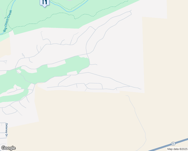 map of restaurants, bars, coffee shops, grocery stores, and more near 3395 Shallow Springs Terrace in Chico