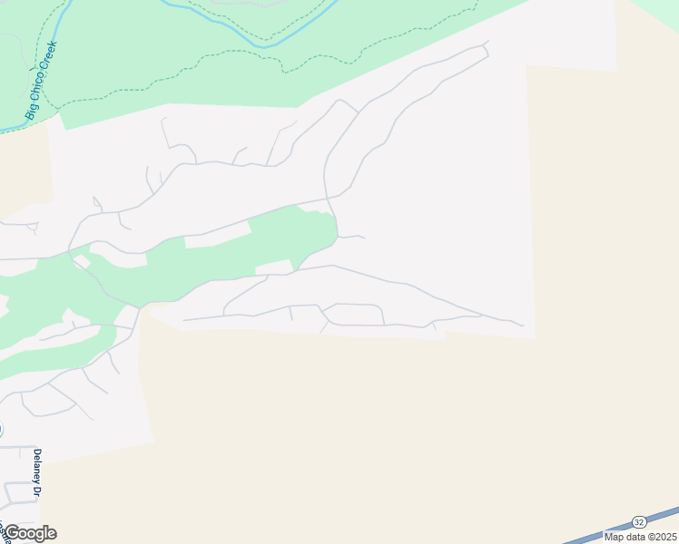 map of restaurants, bars, coffee shops, grocery stores, and more near 3385 Shallow Springs Terrace in Chico