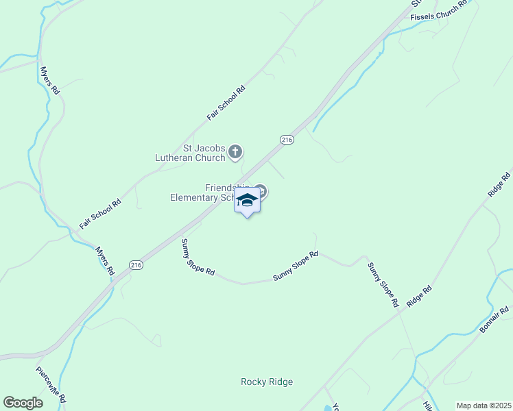 map of restaurants, bars, coffee shops, grocery stores, and more near 3457 Sticks Road in Glen Rock