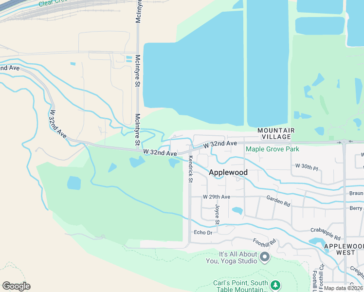 map of restaurants, bars, coffee shops, grocery stores, and more near 15163 West 32nd Drive in Golden