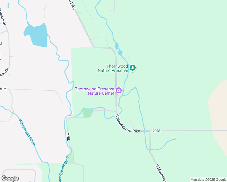 map of restaurants, bars, coffee shops, grocery stores, and more near 1658 South Morristown Pike in Greenfield