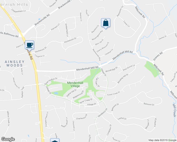 map of restaurants, bars, coffee shops, grocery stores, and more near 63 Quail Hollow Drive in Hockessin