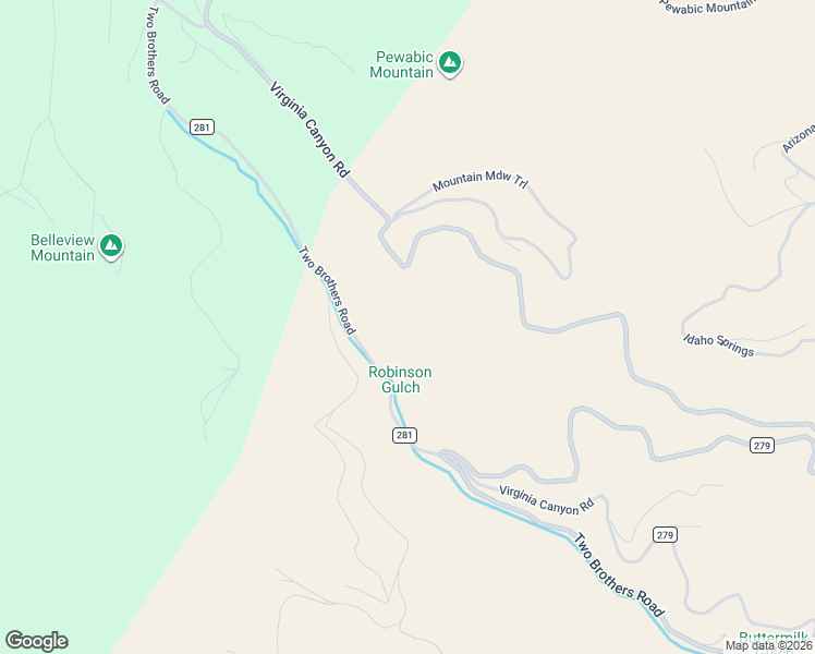 map of restaurants, bars, coffee shops, grocery stores, and more near in Idaho Springs