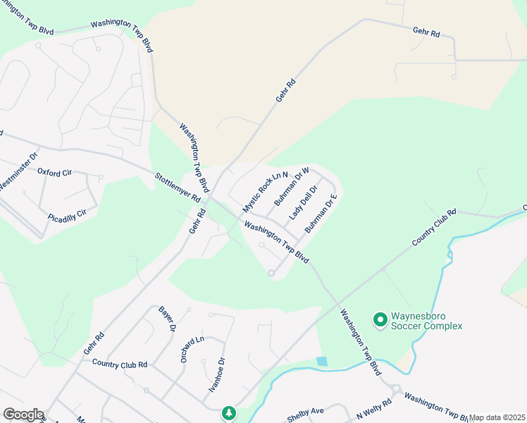 map of restaurants, bars, coffee shops, grocery stores, and more near 11565 Buhrman Drive West in Waynesboro