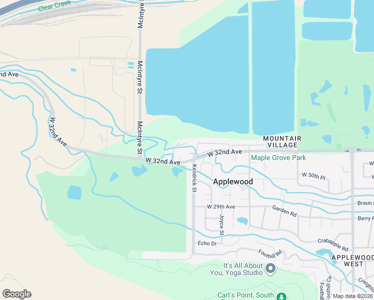 map of restaurants, bars, coffee shops, grocery stores, and more near 15163 W 32nd Dr in Golden
