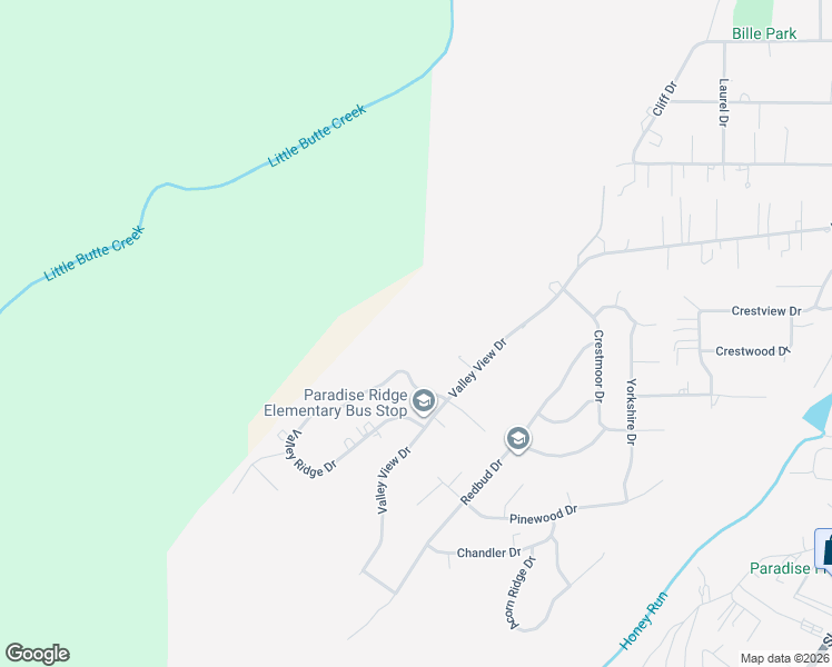 map of restaurants, bars, coffee shops, grocery stores, and more near 191 Valley Ridge Drive in Paradise