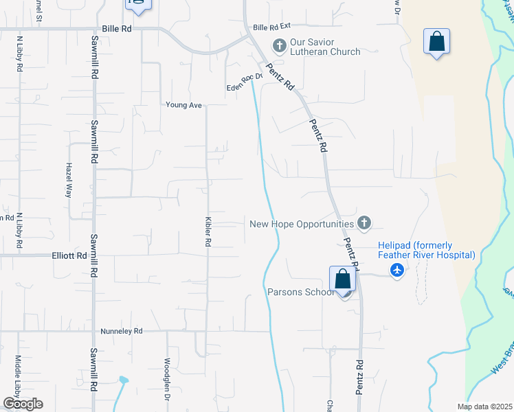 map of restaurants, bars, coffee shops, grocery stores, and more near 5920 Boeta Court in Paradise