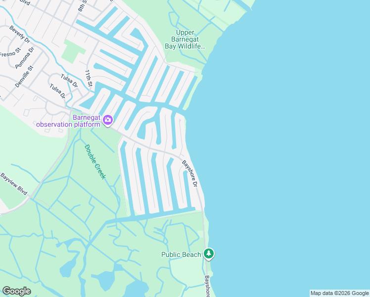 map of restaurants, bars, coffee shops, grocery stores, and more near 123 Clifton Road in Barnegat Township