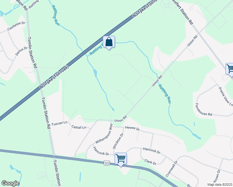 map of restaurants, bars, coffee shops, grocery stores, and more near 113 Stoneham Way in Mickleton