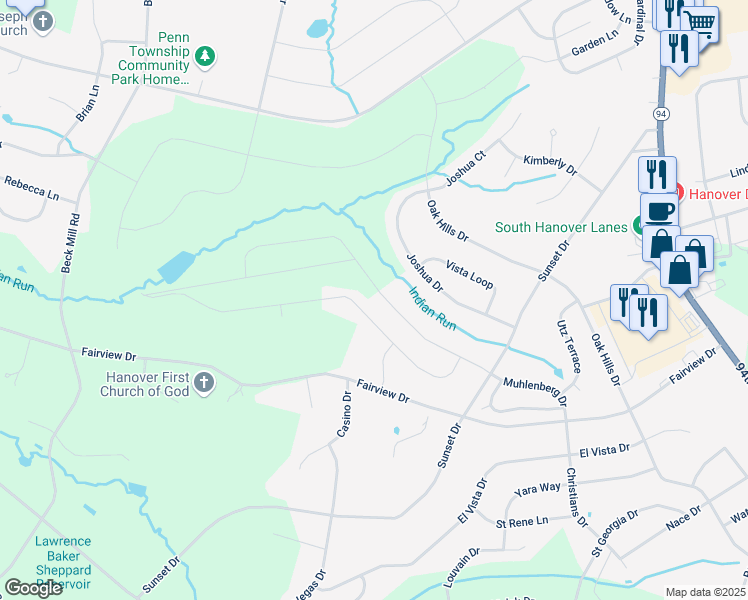 map of restaurants, bars, coffee shops, grocery stores, and more near 139 Knobby Hook Drive in Hanover