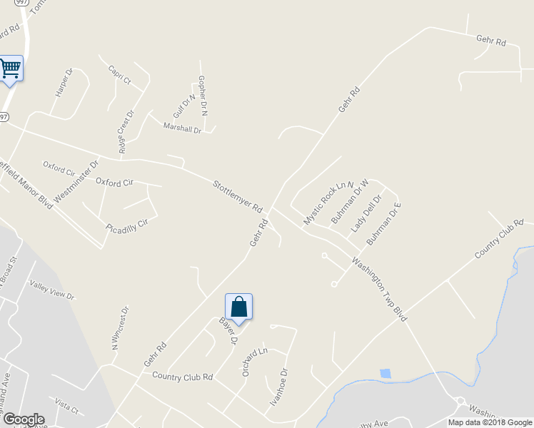 map of restaurants, bars, coffee shops, grocery stores, and more near 9000 Stottlemyer Road in Waynesboro
