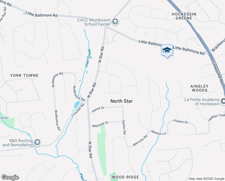 map of restaurants, bars, coffee shops, grocery stores, and more near 114 Fraser Place in Newark