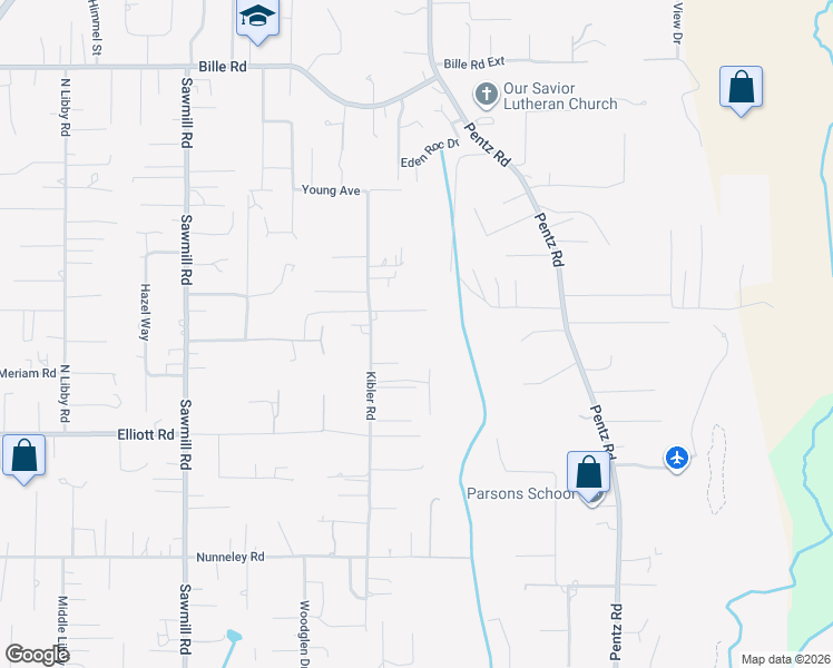 map of restaurants, bars, coffee shops, grocery stores, and more near 5920 Boeta Court in Paradise