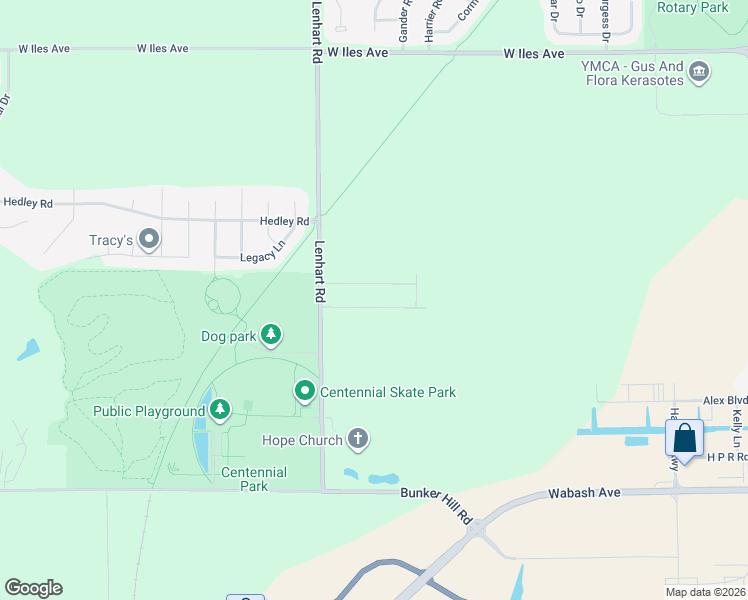 map of restaurants, bars, coffee shops, grocery stores, and more near 2600 Lenhart Road in Springfield