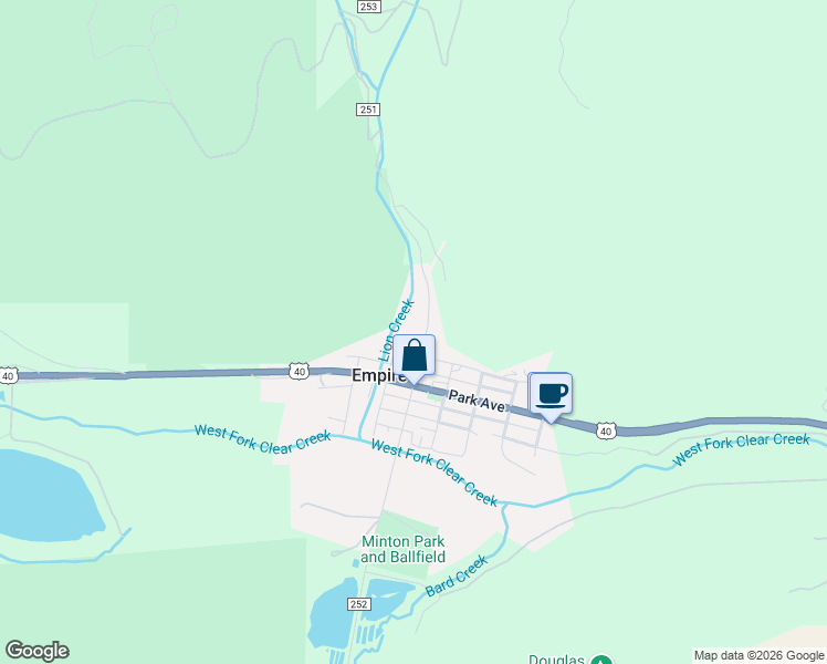 map of restaurants, bars, coffee shops, grocery stores, and more near 23 Sunny Avenue in Empire