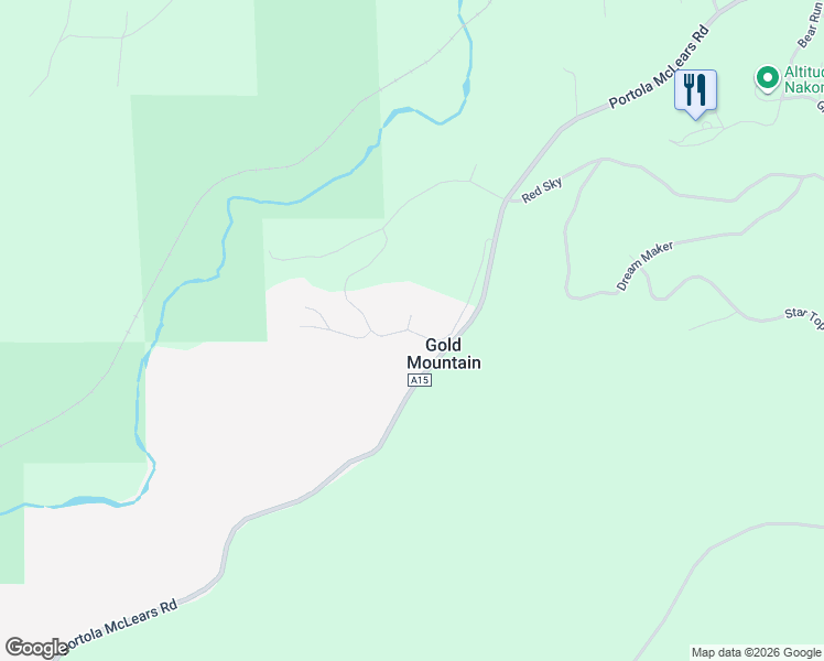 map of restaurants, bars, coffee shops, grocery stores, and more near Sun Burst in Plumas County