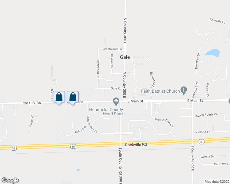 map of restaurants, bars, coffee shops, grocery stores, and more near 305 Gale Court in Danville