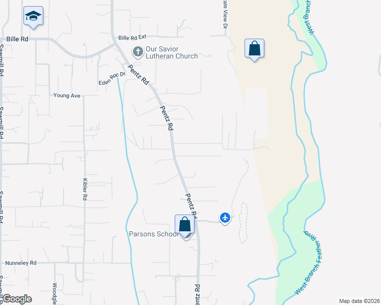 map of restaurants, bars, coffee shops, grocery stores, and more near 1863 Conifer Drive in Paradise