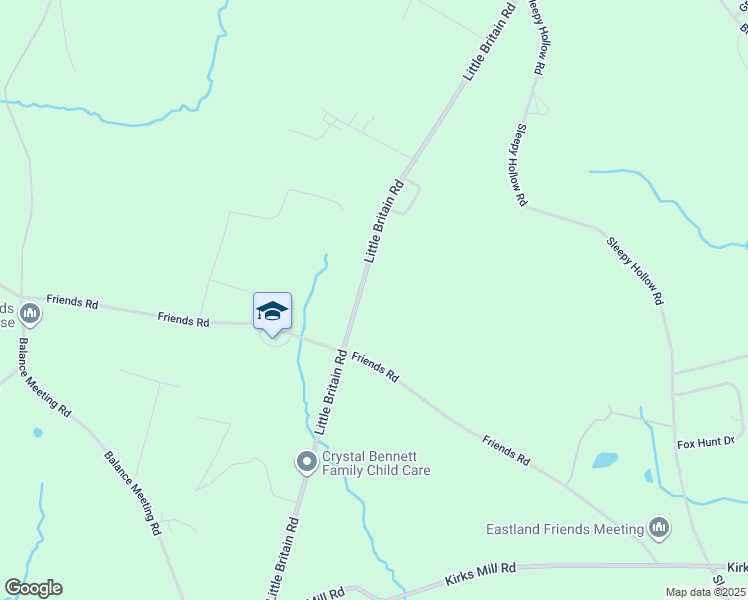 map of restaurants, bars, coffee shops, grocery stores, and more near 183 Little Britain Road in Nottingham