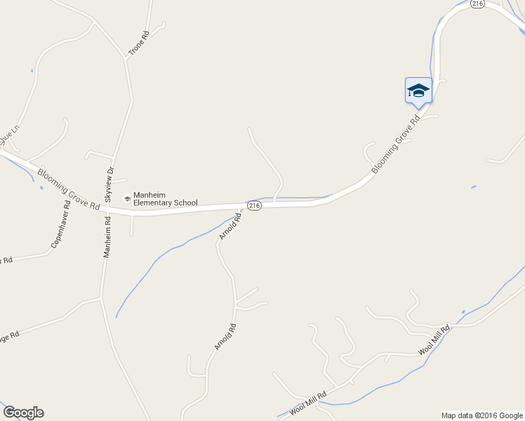 map of restaurants, bars, coffee shops, grocery stores, and more near 6217 Pennsylvania 216 in Glenville
