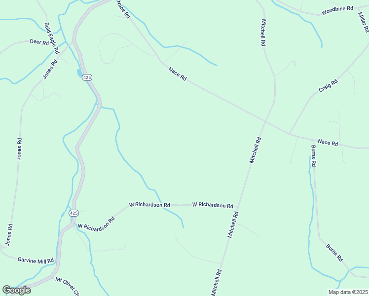 map of restaurants, bars, coffee shops, grocery stores, and more near 347 West Richardson Road in Airville