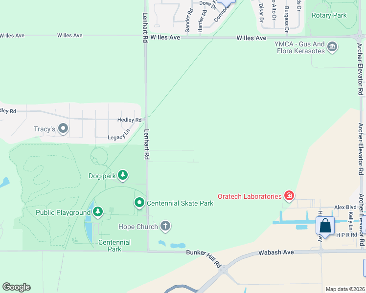 map of restaurants, bars, coffee shops, grocery stores, and more near 2600 Lenhart Road in Springfield