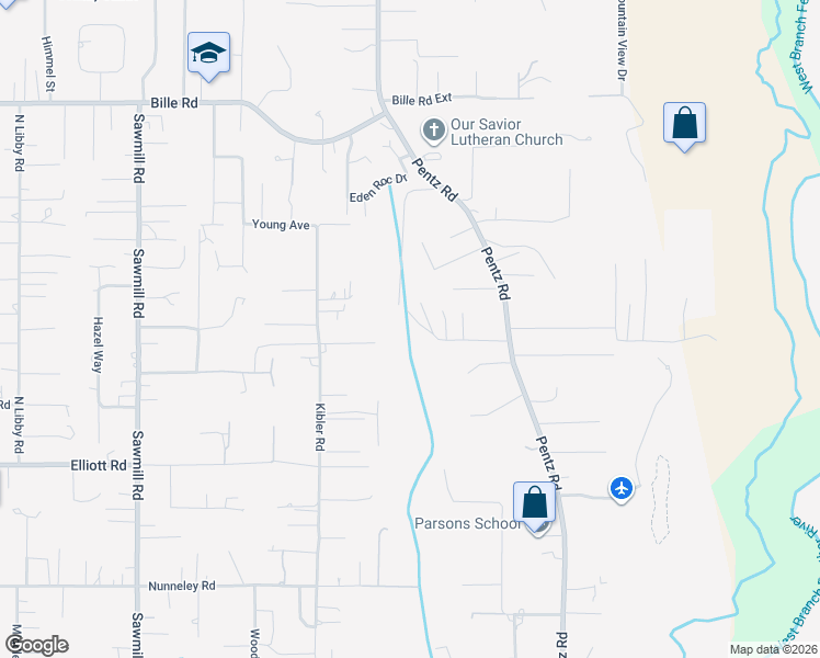 map of restaurants, bars, coffee shops, grocery stores, and more near 1772 Heynen Road in Paradise