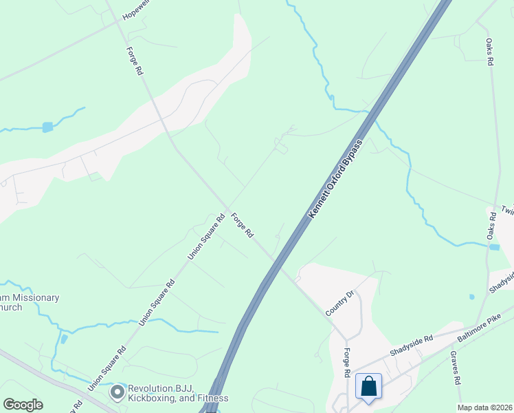 map of restaurants, bars, coffee shops, grocery stores, and more near 259 Union Square Road in Oxford