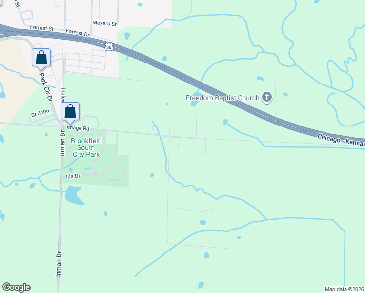 map of restaurants, bars, coffee shops, grocery stores, and more near 26546-26626 Image Road in Brookfield