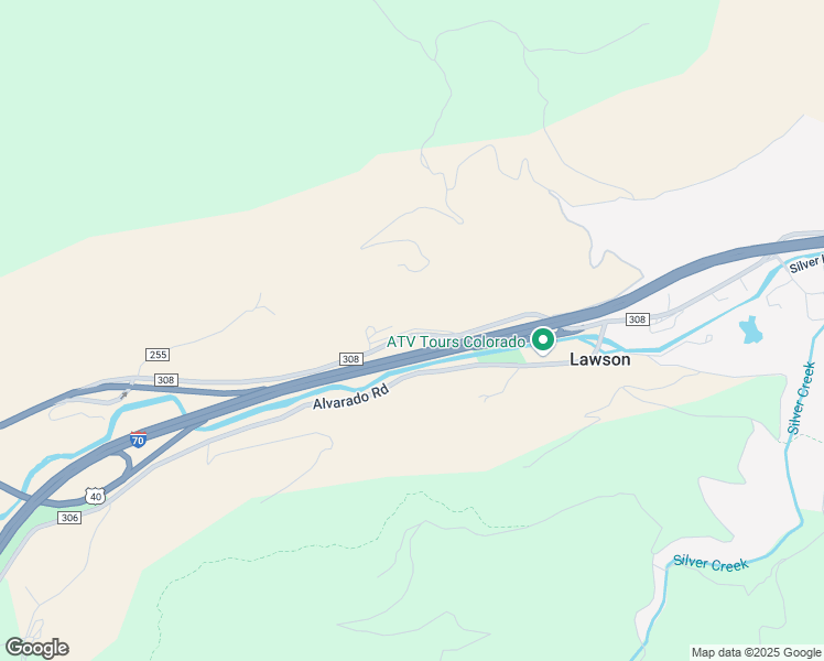 map of restaurants, bars, coffee shops, grocery stores, and more near 2697 County Road 308 in Idaho Springs