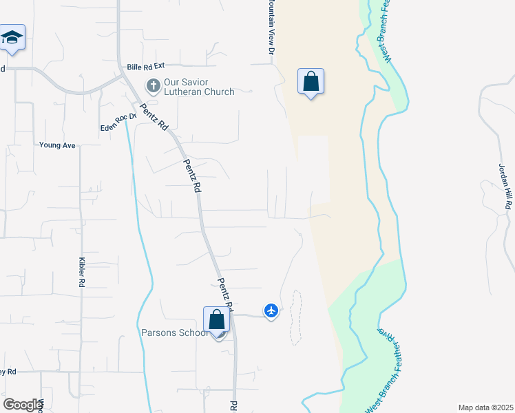map of restaurants, bars, coffee shops, grocery stores, and more near 1875 Norwood Drive in Paradise
