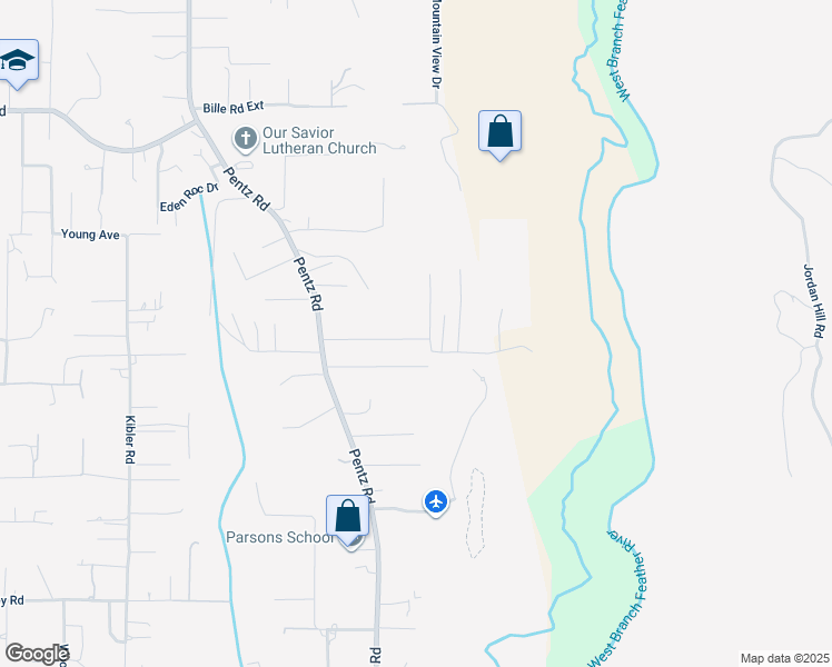 map of restaurants, bars, coffee shops, grocery stores, and more near 1875 Norwood Drive in Paradise